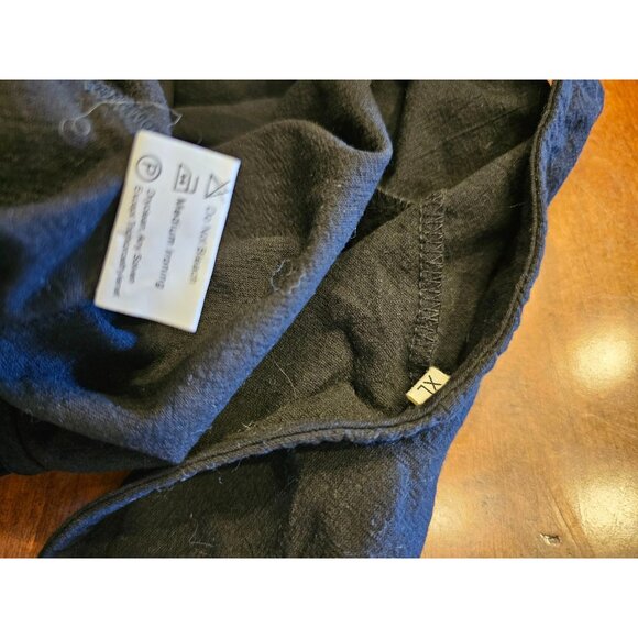 NEW Overalls Wide Leg Cropped Size XL Black Yesno - Picture 8 of 8